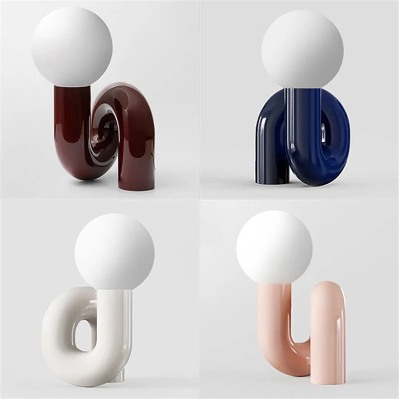 Couleurs différentes de la Lampe de Bureau Design Italien Boule de LED