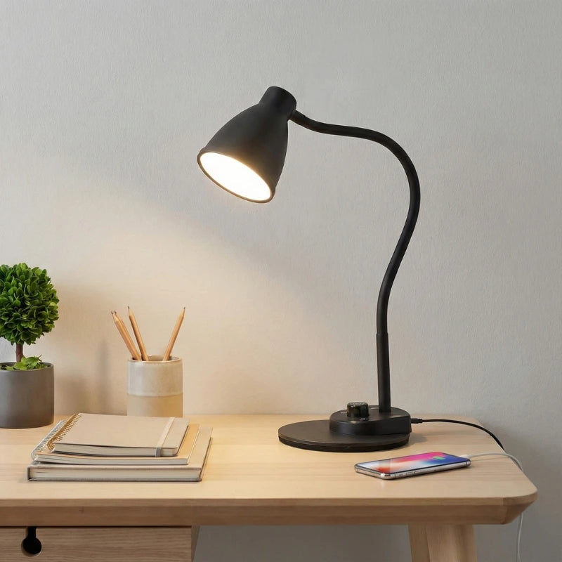Lampe de bureau LED Classique noire