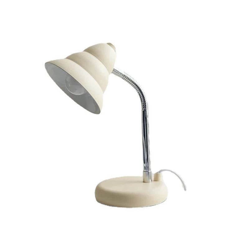 Lampe de Bureau LED Enfant Crème Flexible sur fond blanc
