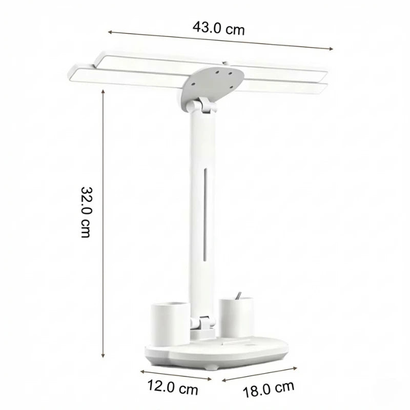 Dimensions de la Lampe de Bureau LED Sans Fil Multifonction