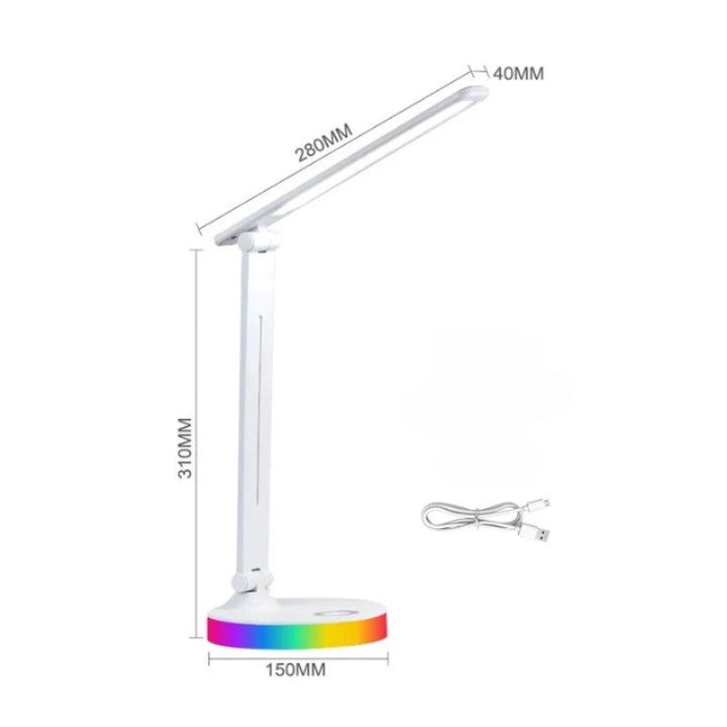 Mesures de la Lampe de Bureau LED Socle RGB
