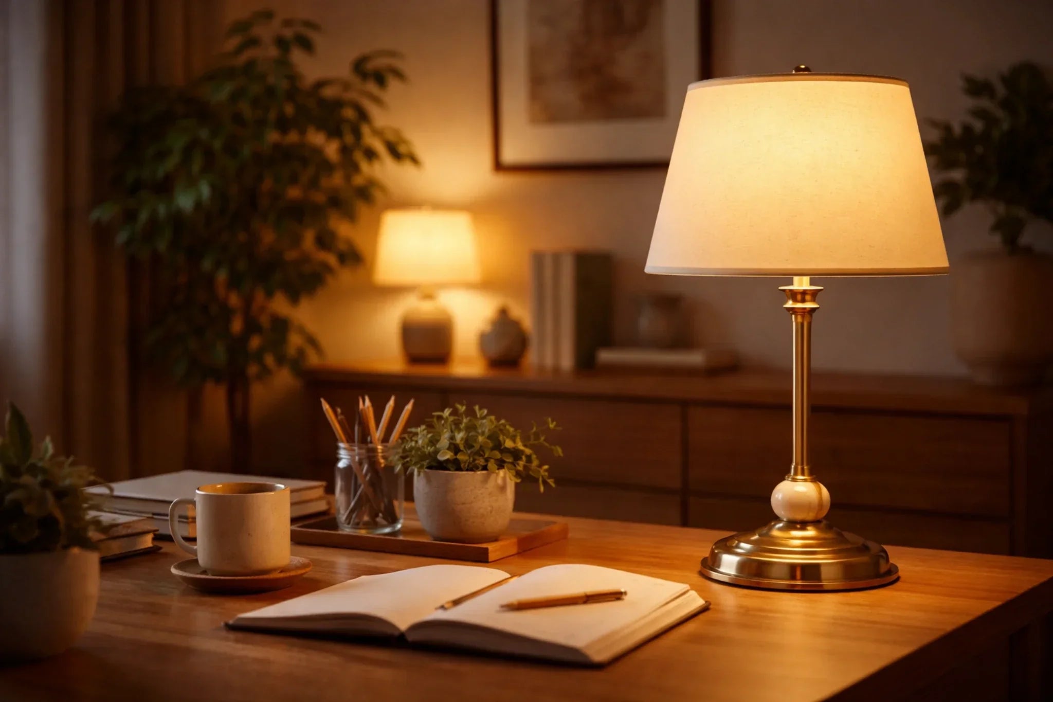 Créer une ambiance cosy avec les Lampes de Bureau Image