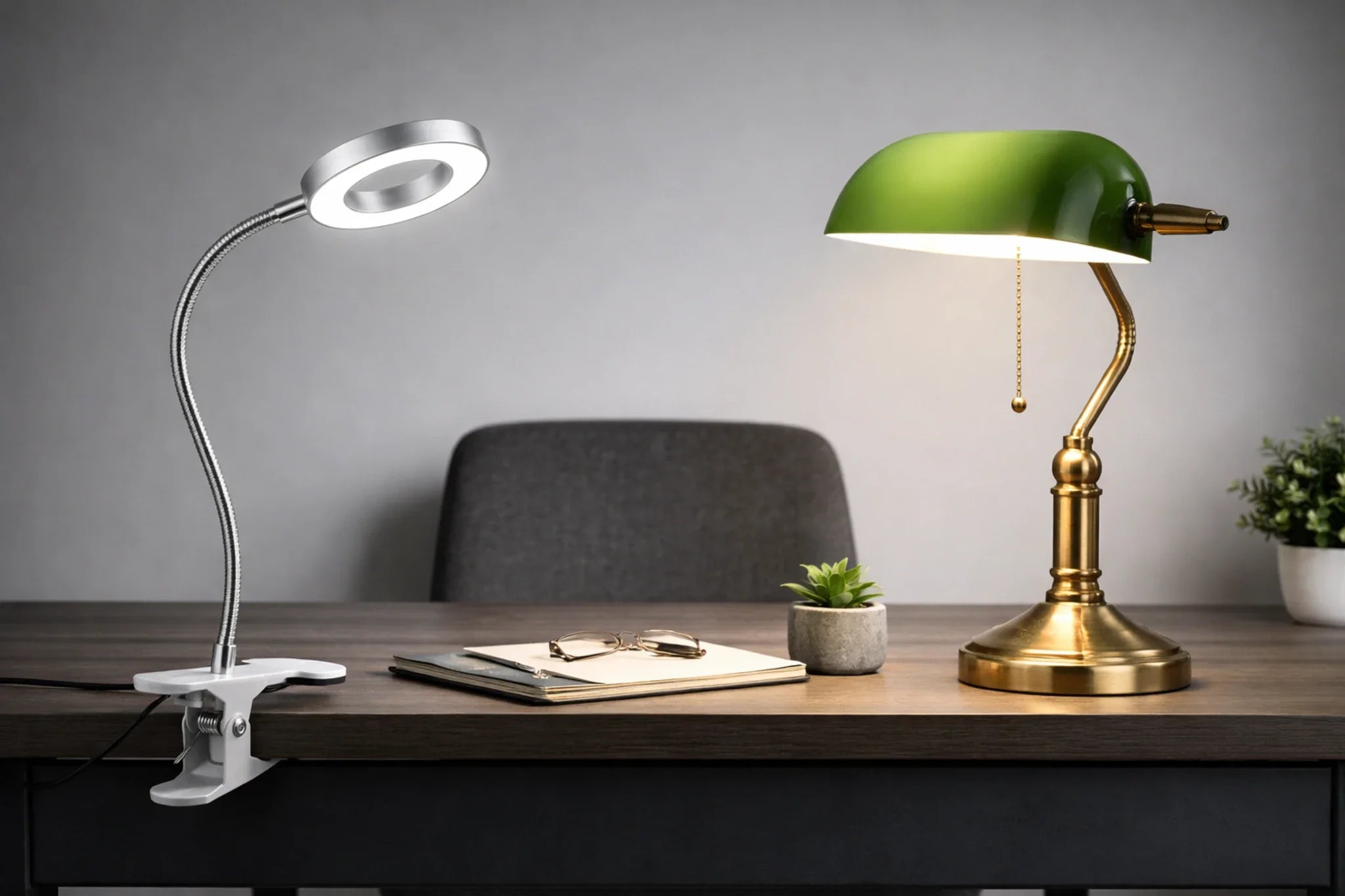 Lampe de Bureau LED et Banquier Image