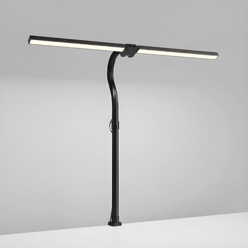 Lampe de Bureau LED à Pince Tête Ajustable