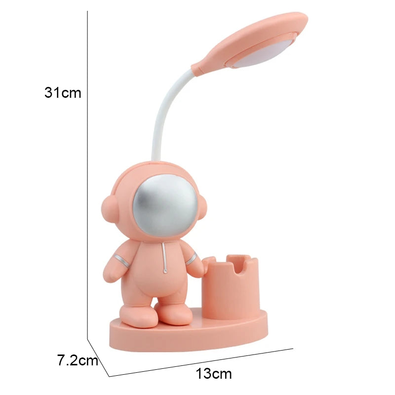 Dimensions Lampe de Bureau Enfant Astronaute LED rose