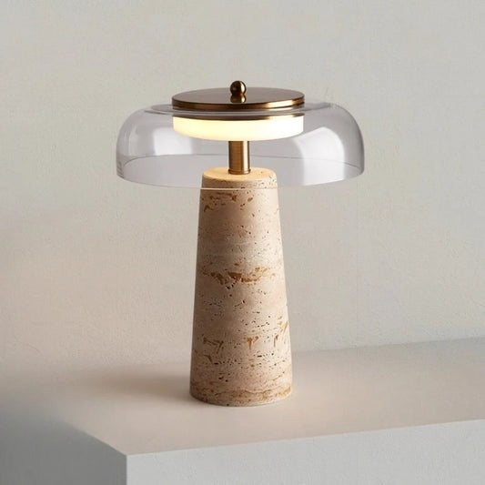 Lampe de Bureau Design Italien Travertin