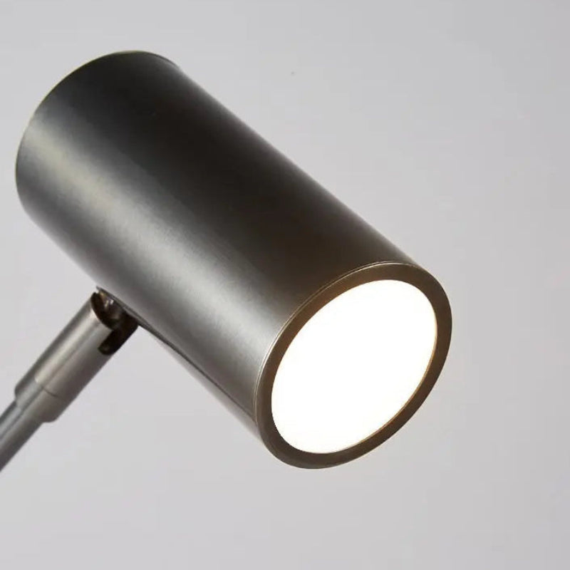 Abat-jour Lampe de bureau led noire mate 