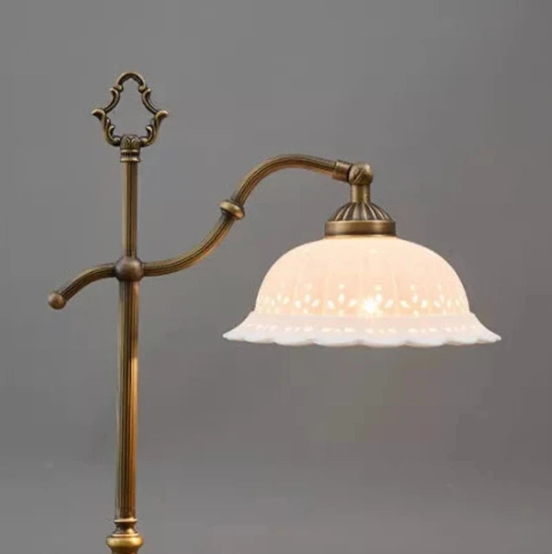 Abat-jour de la Lampe de Bureau Vintage Élégance Dorée