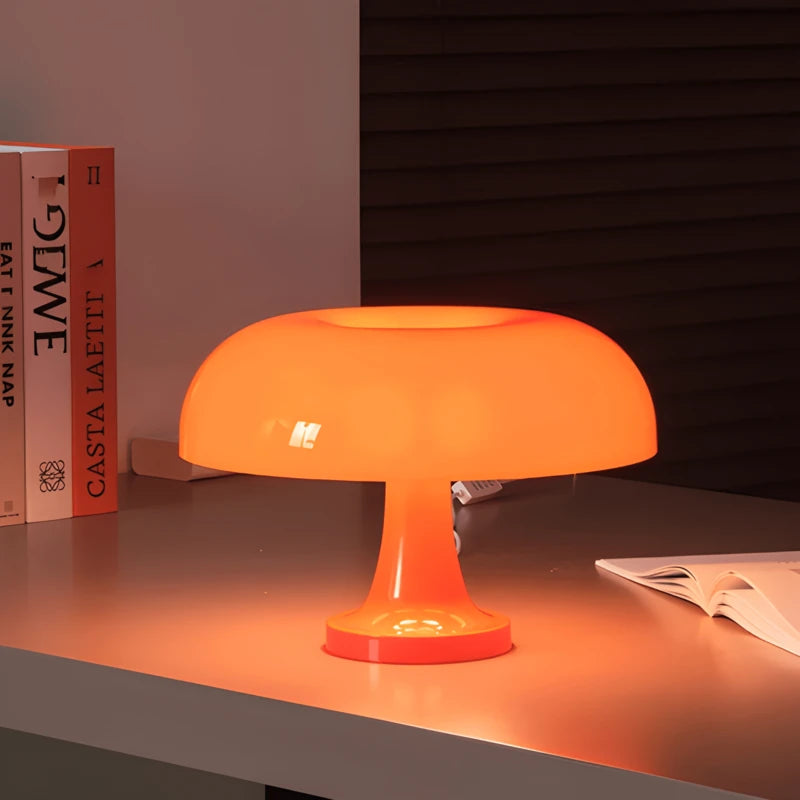 Lampe de Bureau Champignon Orange