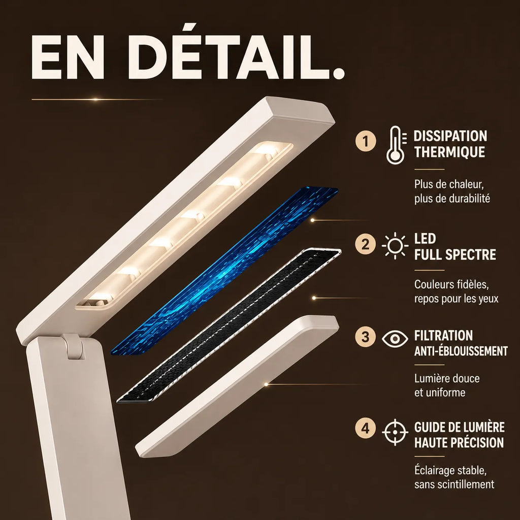 Lampe de Bureau LED Rechargeable 120°