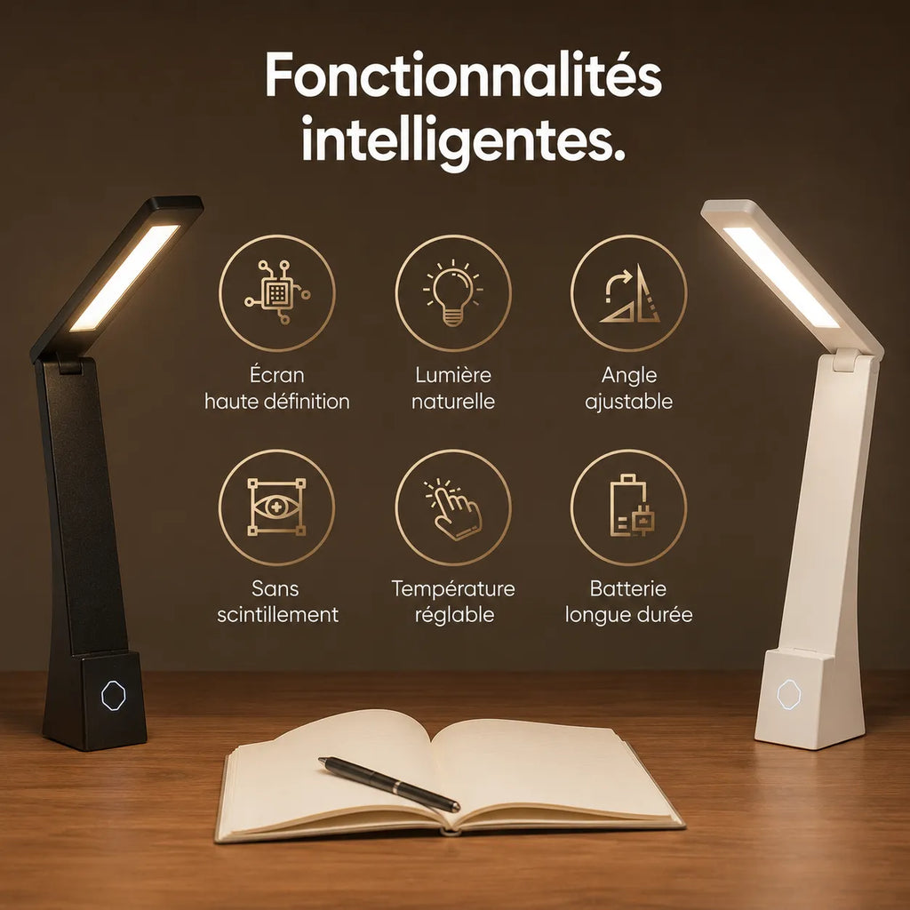 Lampe de Bureau LED Rechargeable 120°