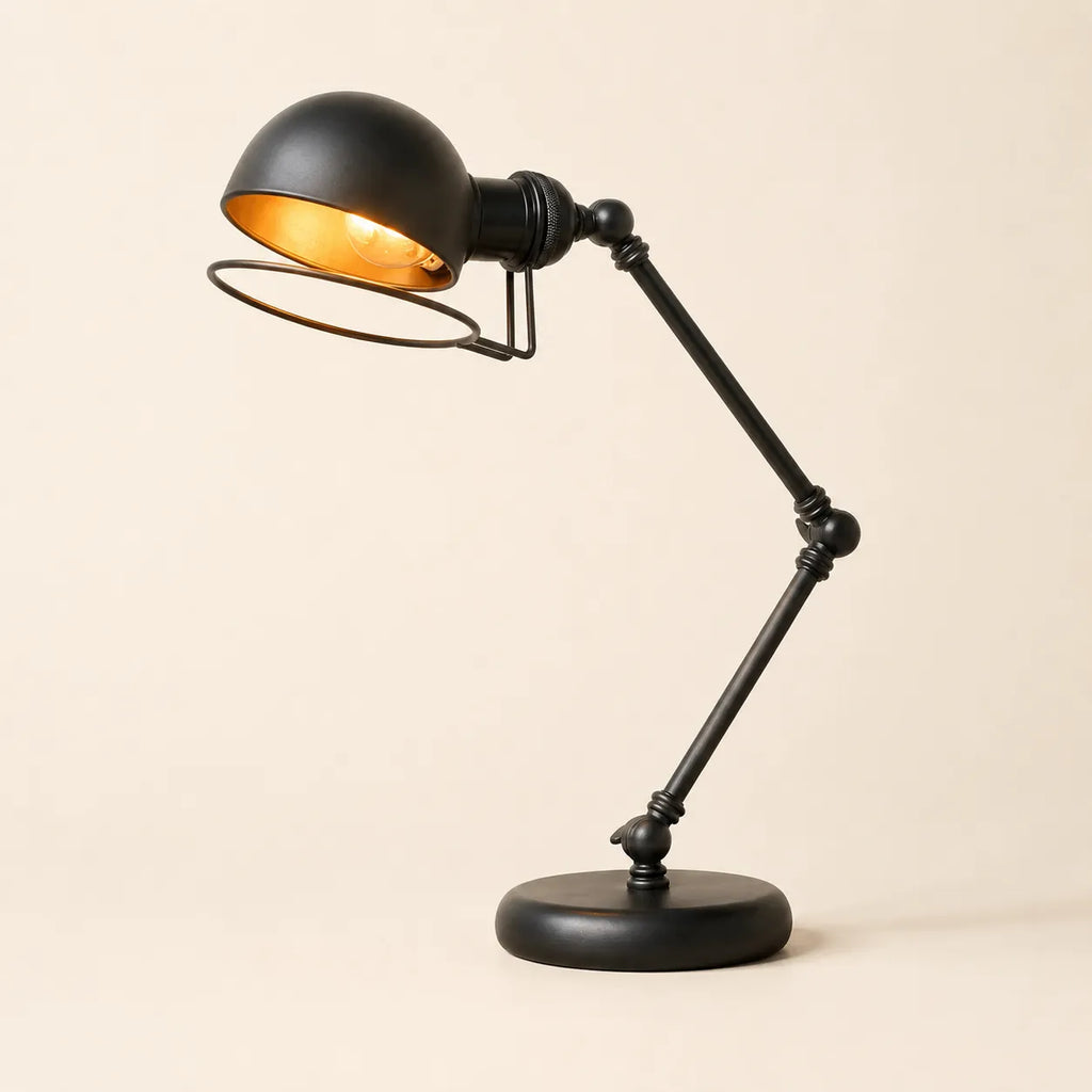 Lampe de Bureau Vintage Architecte Noire