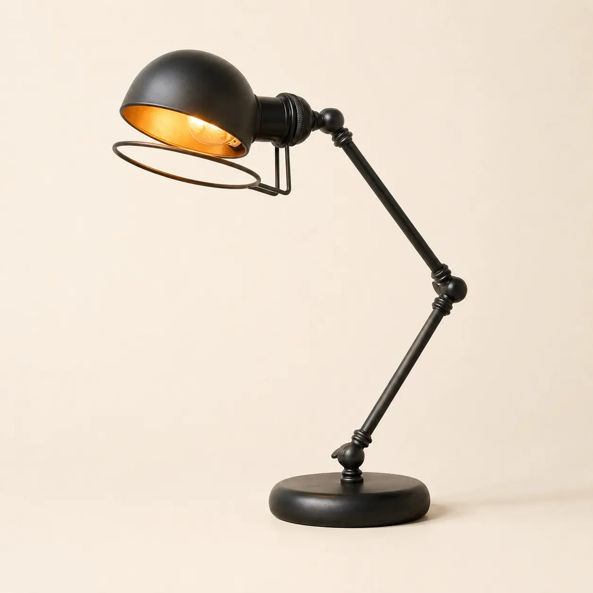 Lampe de Bureau Vintage Architecte Noire