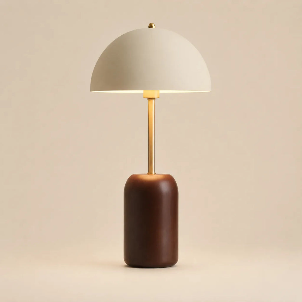Lampe de Bureau Vintage Bois Massif