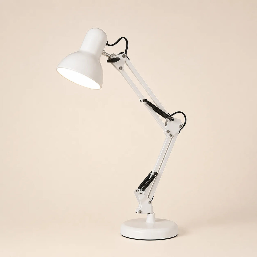 Lampe de Bureau Articulée Blanche