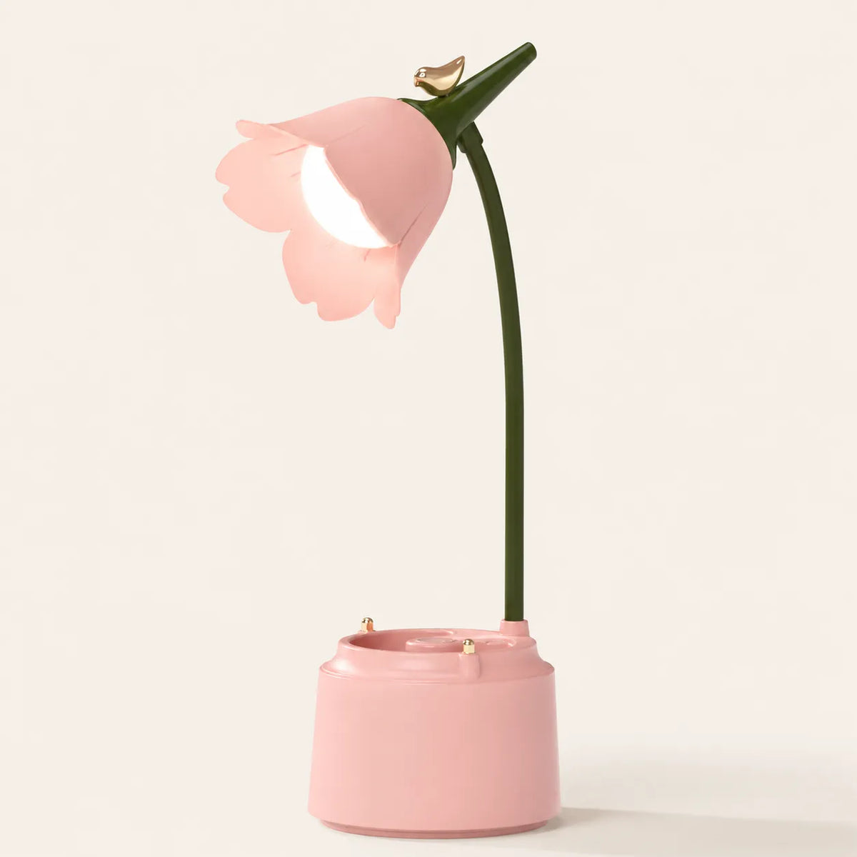 Lampe de Bureau Enfant Fille Fleur Rose LED