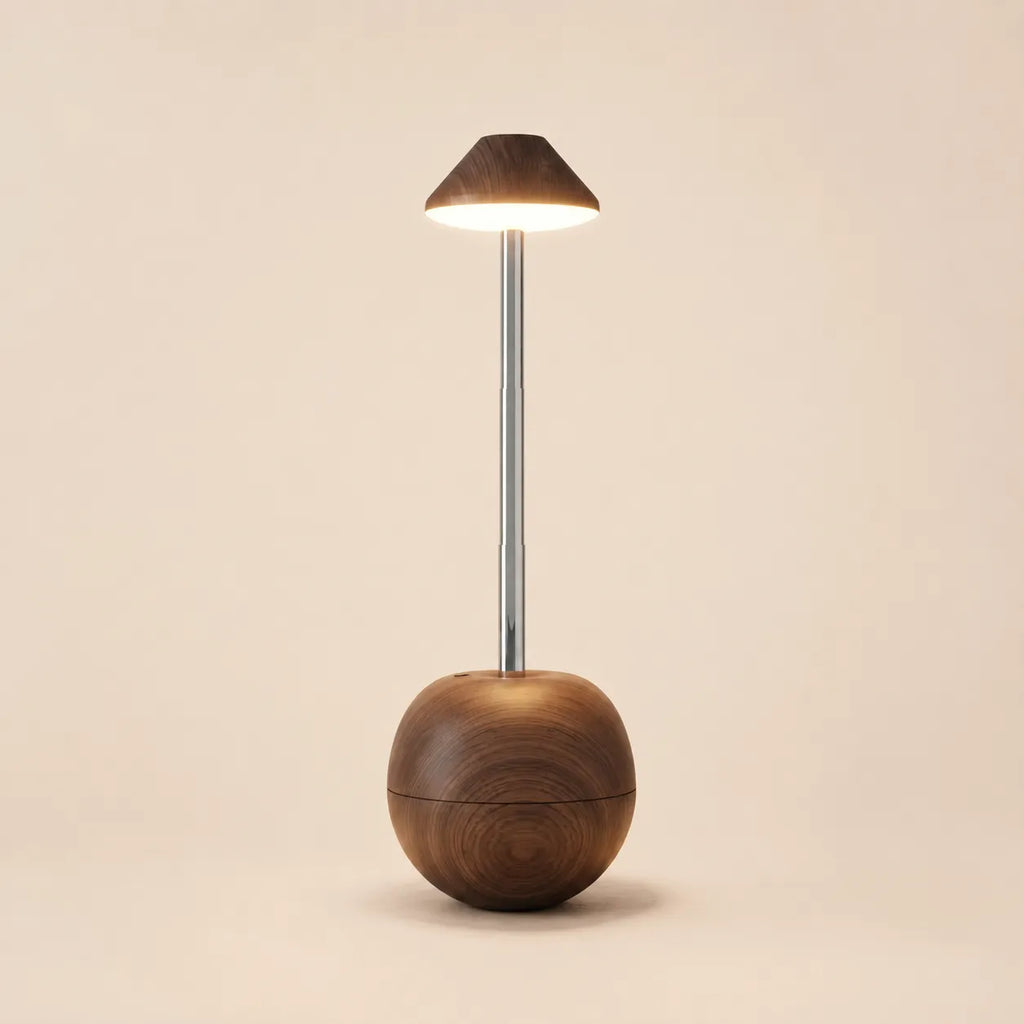 Lampe de Bureau Inclinable LED Design Bois