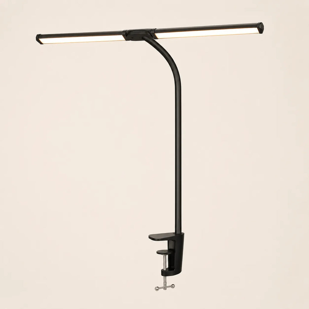 Lampe de Bureau LED à Pince à Double Tête