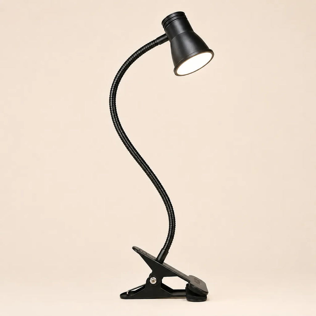 Lampe de Bureau LED à Pince Noire