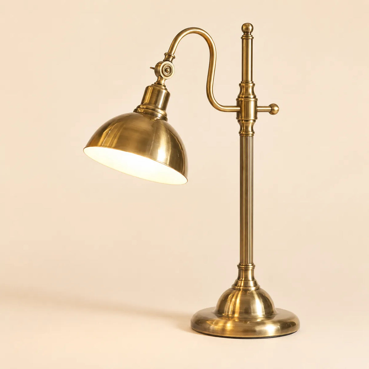 Lampe de Bureau Vintage en Laiton