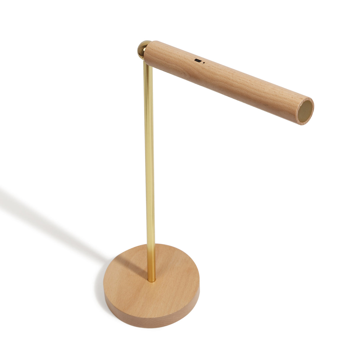 Lampe de Bureau LED en Bois Rotative 360°