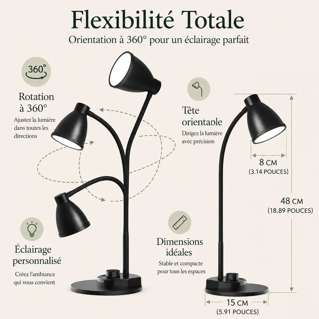 Lampe de bureau LED Classique