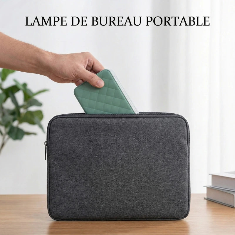 Rangement et portabilité de la Lampe de Bureau LED Pliable à Pile