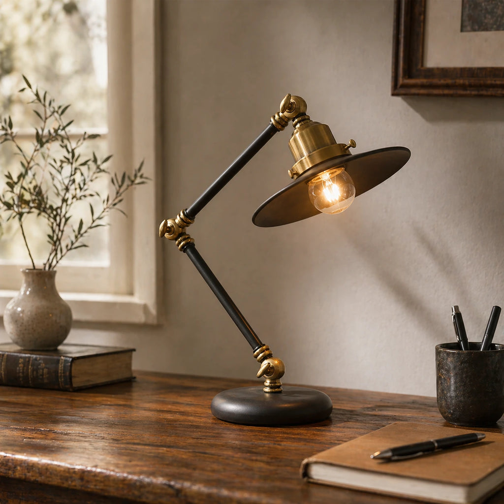 Alliance parfaite entre style vintage et finitions premium en laiton noir