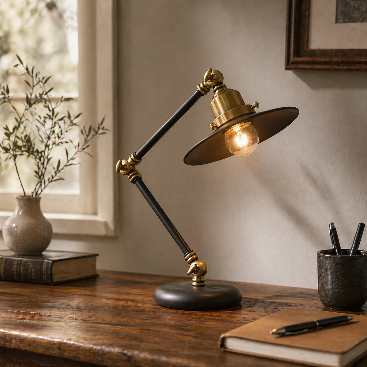 Alliance parfaite entre style vintage et finitions premium en laiton noir