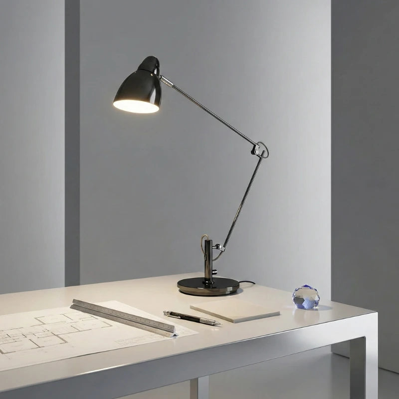 Lampe de Bureau Articulée Chromée
