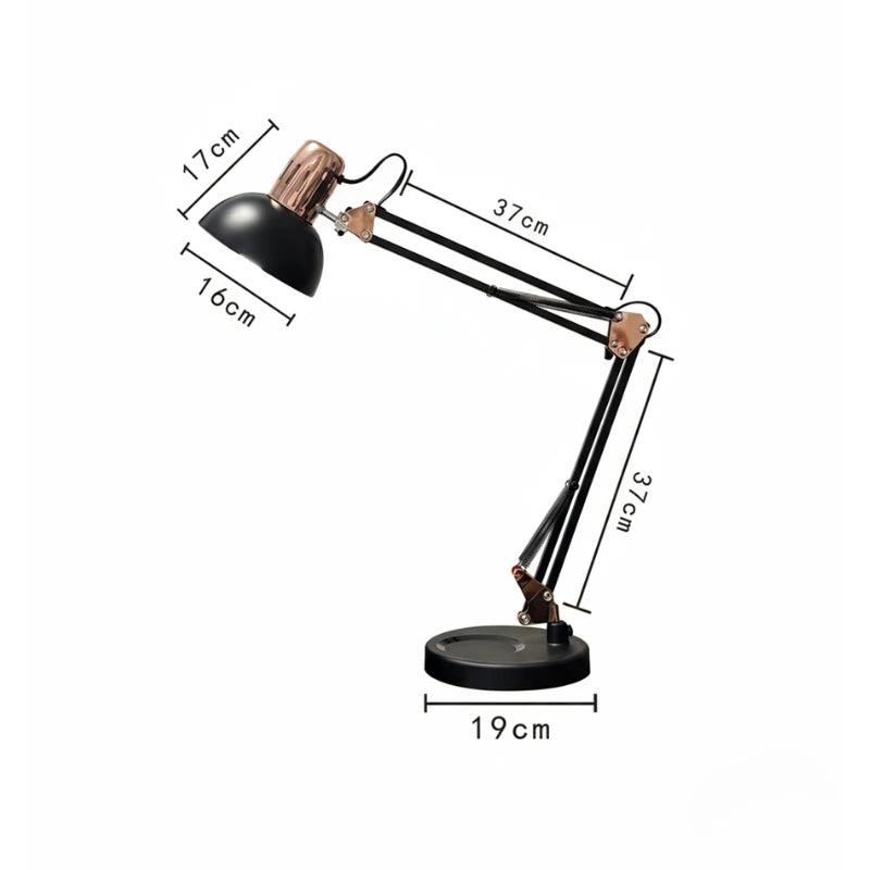 Dimensions de la Lampe de Bureau Articulée Vintage