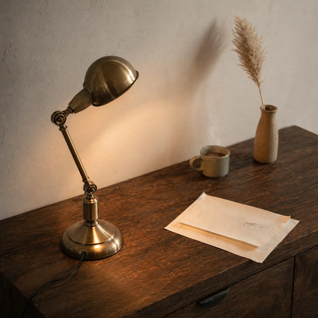 Lampe de Bureau Vintage Classique vue du dessus