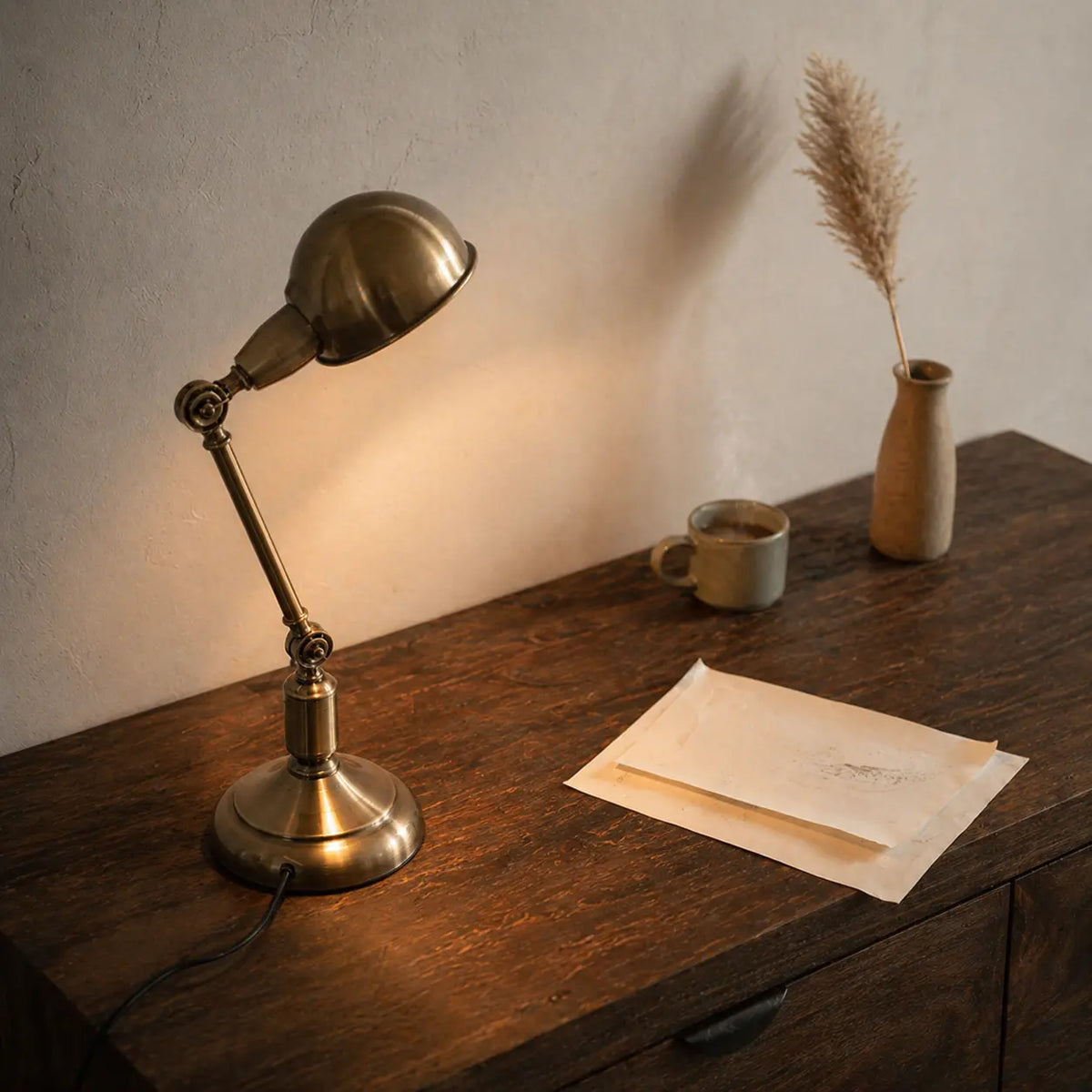 Lampe de Bureau Vintage Classique vue du dessus
