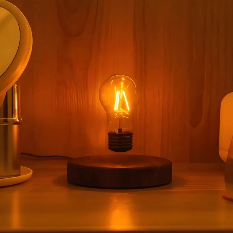 Lampe de bureau à levitation magnétique à teinte chaude