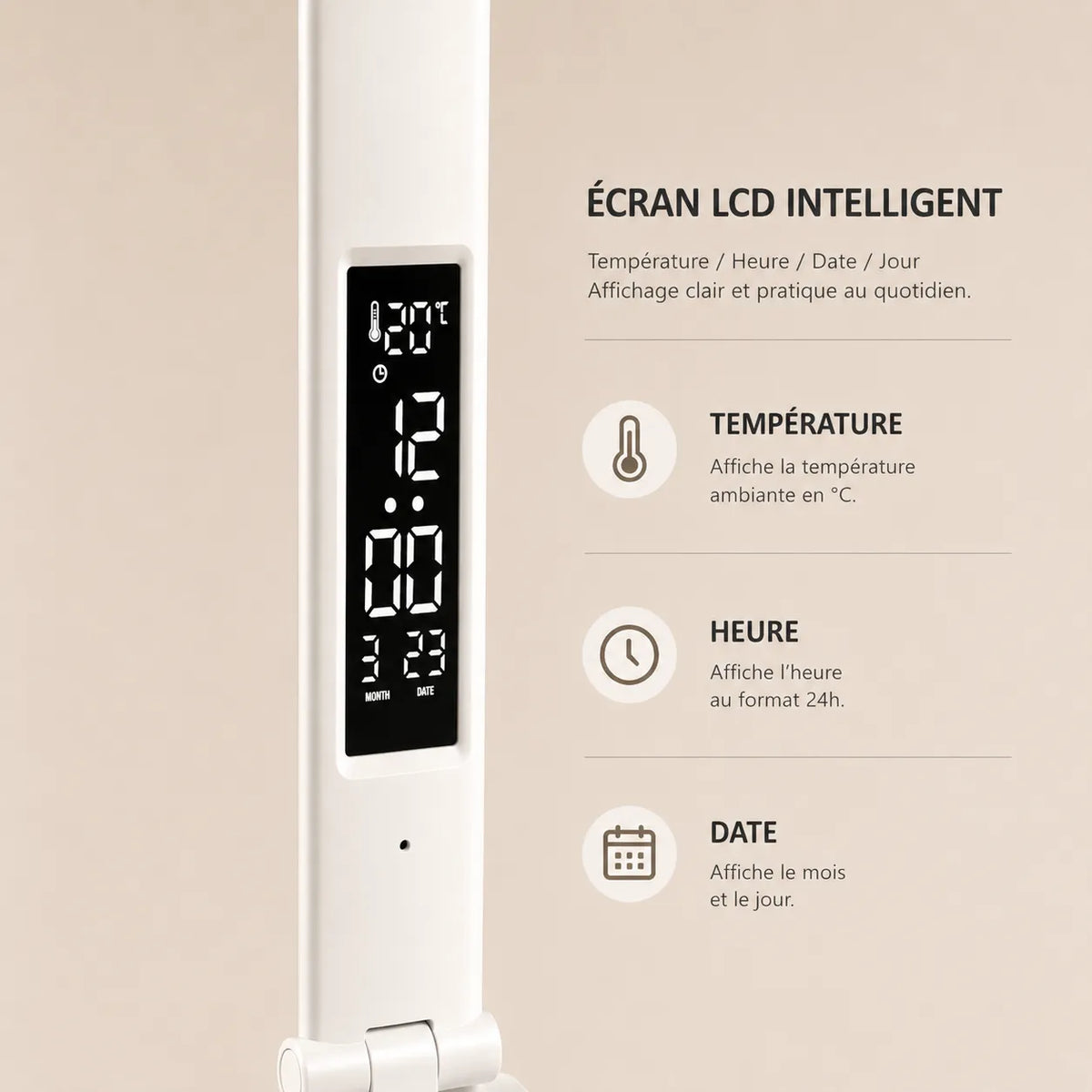 Écran tactile lampe de bureau led