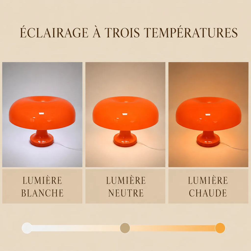 Lampe de Bureau Champignon Orange