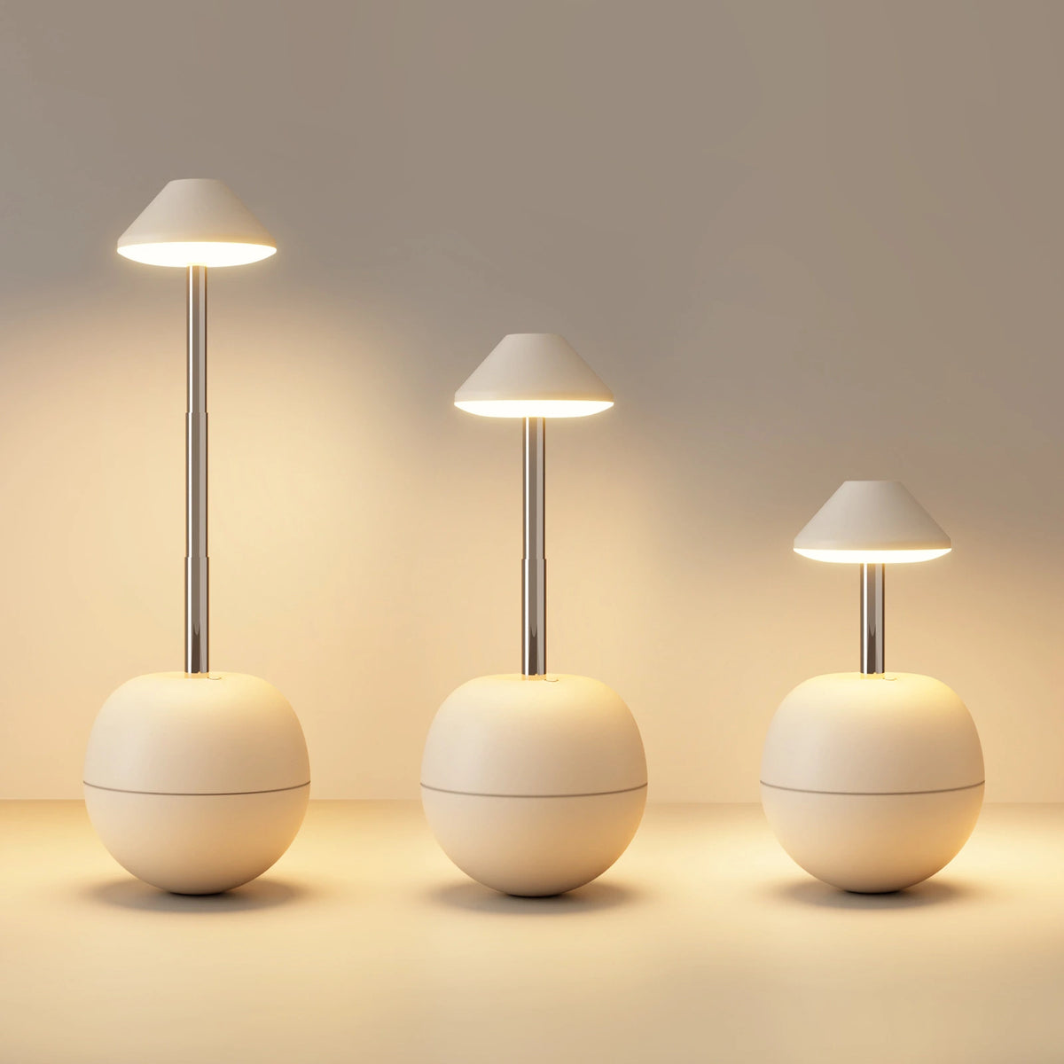 Lampe de Bureau Inclinable LED en Bois blanc
