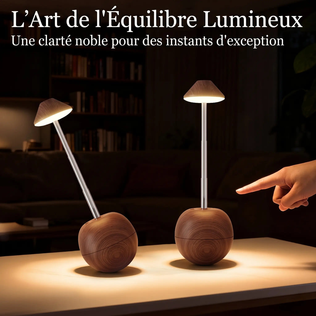 Fonctionnalité de la Lampe de Bureau Inclinable LED en Bois