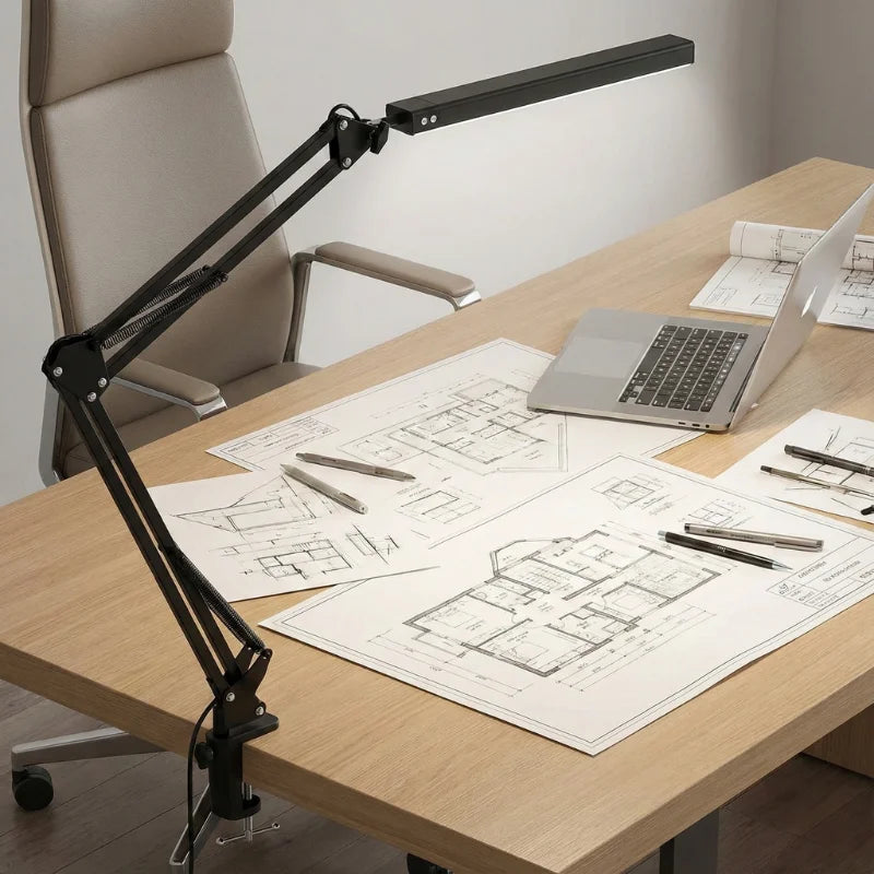 Lampe de Bureau LED 10W Articulée à Pince