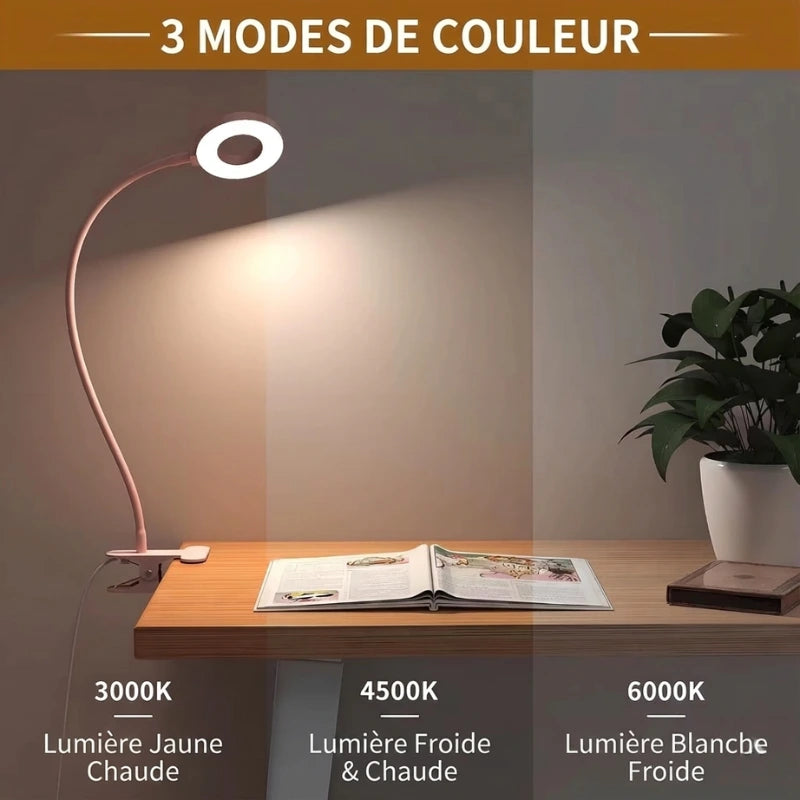 Températures de couleur de la Lampe de Bureau À Pince pour Enfants