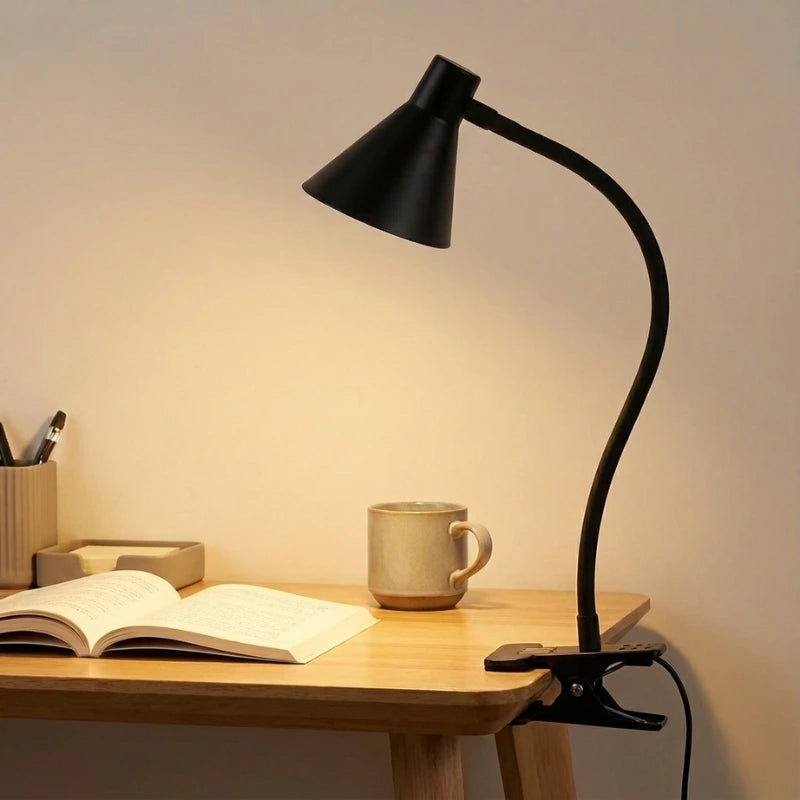Lampe de Bureau LED à Pince Lumia noire