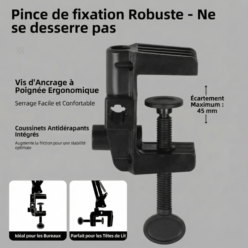 Pince de la Lampe de Bureau Anneau LED Selfie