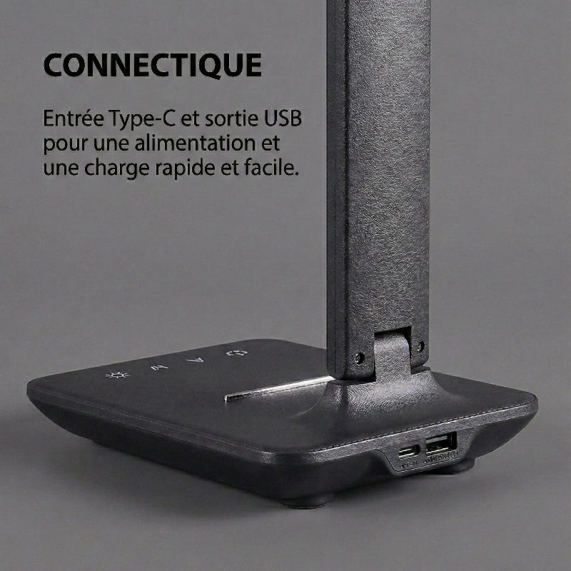 Conectique de la Lampe de Bureau LED Anthracite