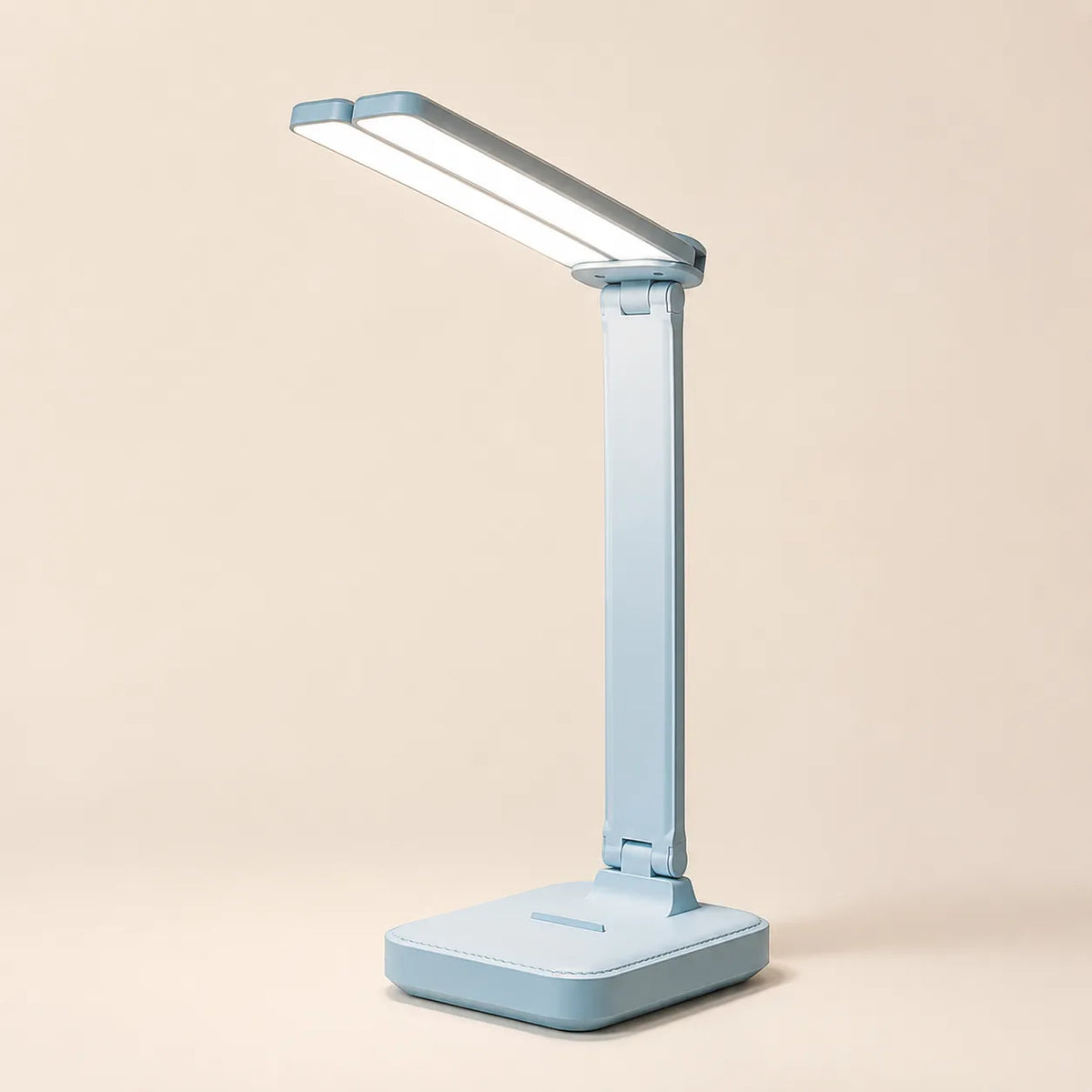 Lampe de bureau LED bleue pour enfant avec design doux et moderne