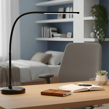 Lampe de Bureau LED Flexible Lumen au-dessus d'un espace de travail