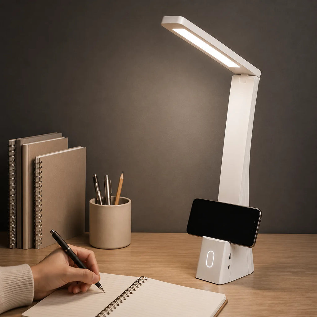 Lampe de Bureau LED Purea pliable au design minimaliste