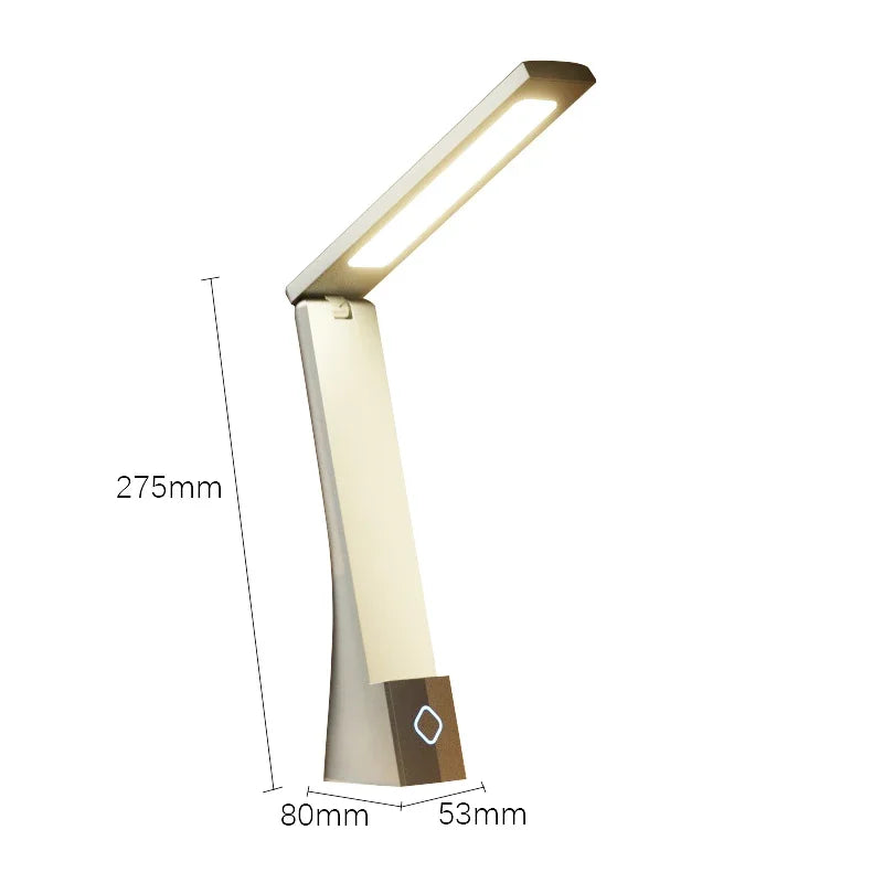 Dimensions de la Lampe de Bureau LED Rechargeable 120° beige