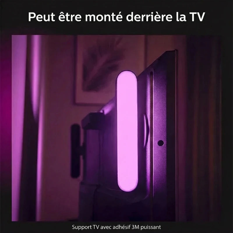 Lampe de Bureau LED RGB derrière la tv