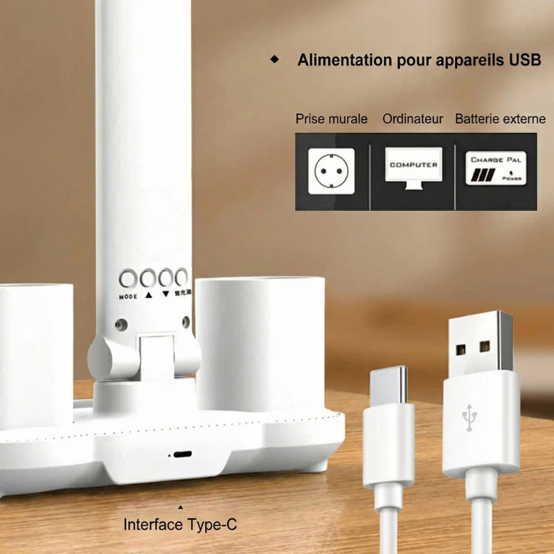 Alimentation de la Lampe de Bureau LED Sans Fil Multifonction