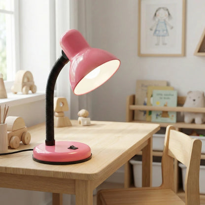 Lampe de Bureau pour Enfants Pastel rose sur un bureau enfant